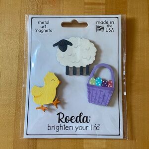 Roeda Studios Easter Magnets w/ Lamb Set of 3 New